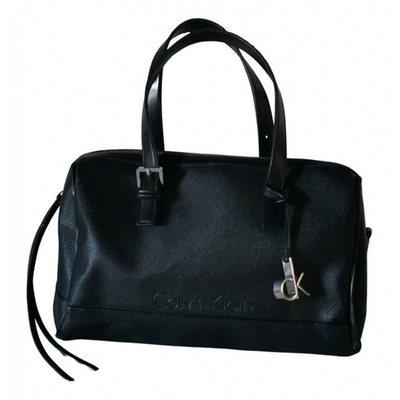 Pre-owned Calvin Klein Black Leather Handbag