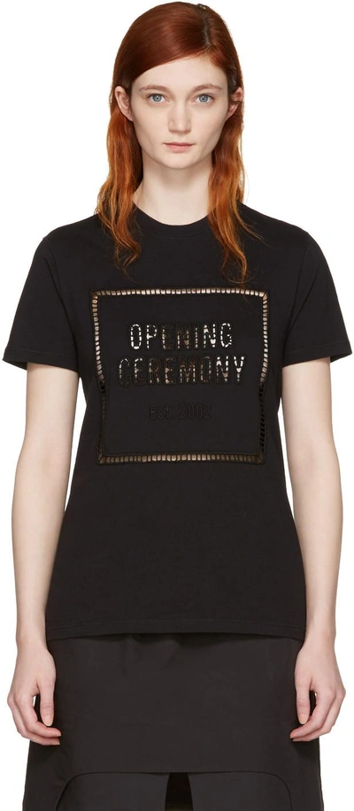 Opening Ceremony 'oc' Embroidered Logo T-shirt