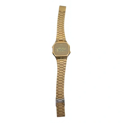 Pre-owned Casio Watch In Gold