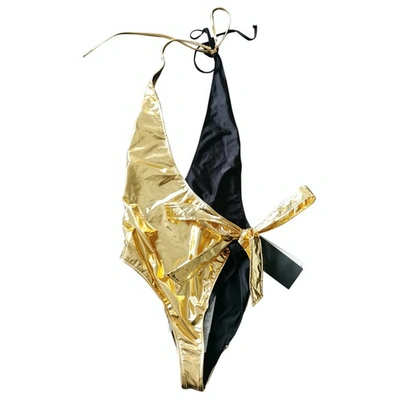 Pre-owned Gucci Gold Swimwear