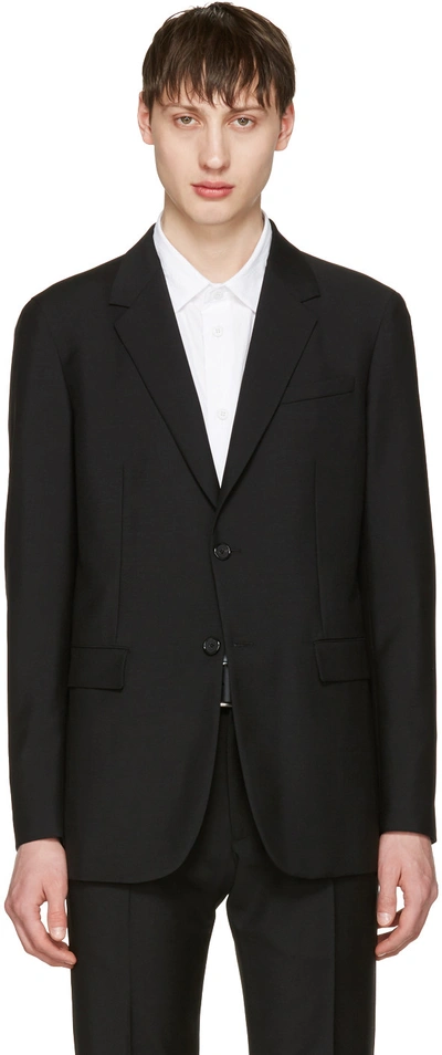 Jil Sander Black Two-button Suit Blazer | ModeSens