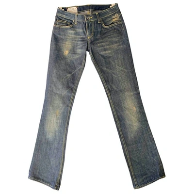 Pre-owned Dondup Slim Jeans In Blue