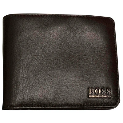 Pre-owned Hugo Boss Brown Leather Small Bag, Wallet & Cases