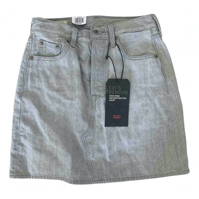 Pre-owned Levi's Grey Cotton Skirt