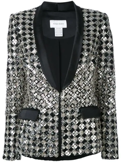 Zuhair Murad Embroidered Dinner Blazer In Black