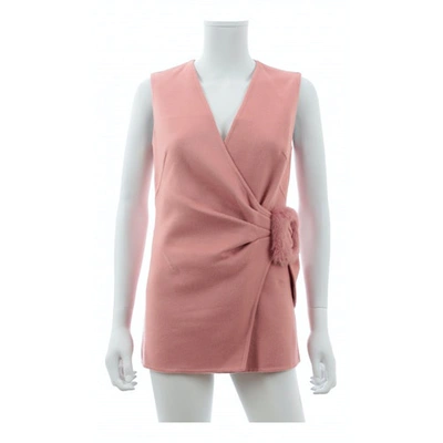 Pre-owned Ermanno Scervino Wool Top In Pink