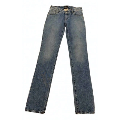 Pre-owned Emporio Armani Straight Jeans In Blue