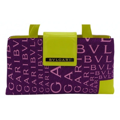 Pre-owned Bvlgari Bulgari Leather Handbag In Purple