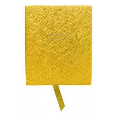 Pre-owned Smythson Yellow Leather Purses, Wallet & Cases