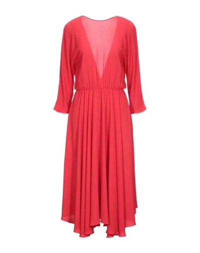 Jucca Midi Dresses In Red