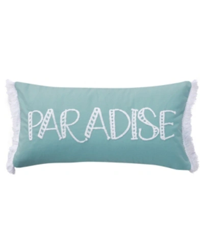 Levtex San Sebastian Paradisedecorative Pillow, 14" X 18" In Blue