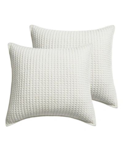 Levtex Mills Waffle Euro Sham - Set Of 2 In White