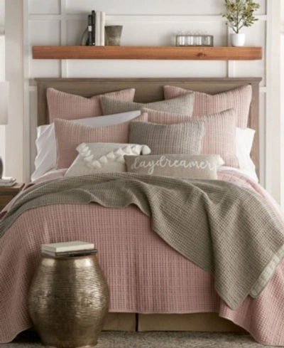 Levtex Mills Waffle Textured 3-pc. Quilt Set, King/california King In Blush