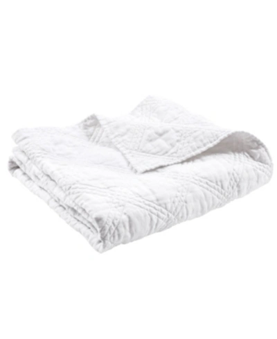 Levtex Home Washed Linen Quilted Throw In White
