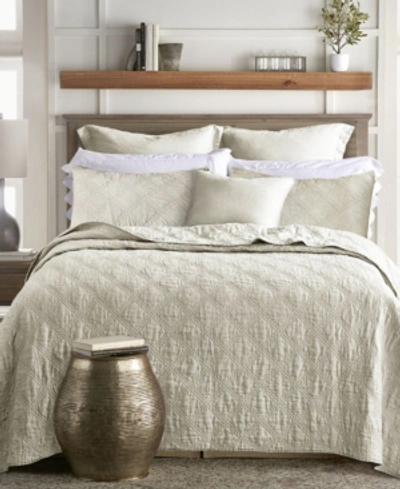 Levtex Washed Linen Relaxed Textured Quilt, Full/queen In Natural