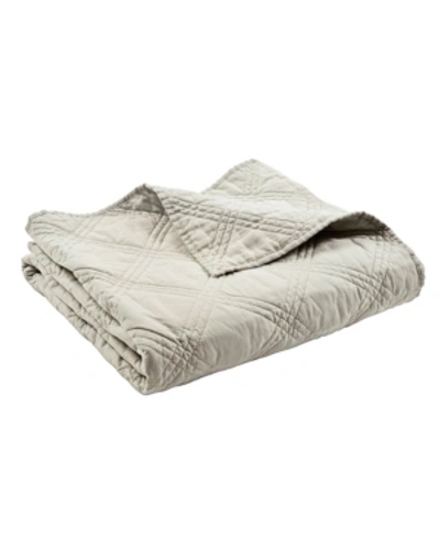 Levtex Home Washed Linen Quilted Throw In Natural
