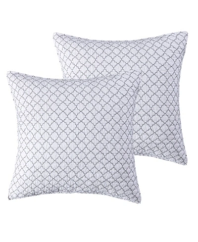 Levtex Pisa Euro Sham - Set Of 2 In Gray
