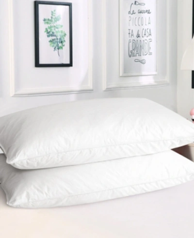 Unikome Standard Down Feather Bed Pillows Collection In White