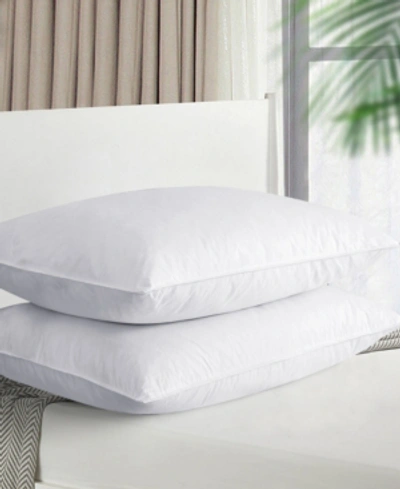 Unikome Queen Down Feather Bed Pillows, 2 Pack In White