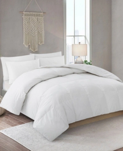 Unikome Lightweight White Goose Feather And Down Comforter With Duvet Tabs, Full/queen