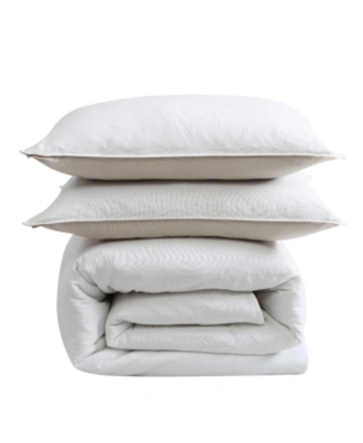Ed Ellen Degeneres Washed Cotton Twin Comforter Set, 2 Piece Bedding In White