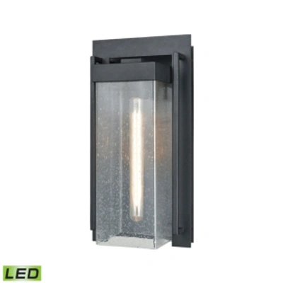 Elk Lighting Overton 1 Outdoor Sconce Matte Black