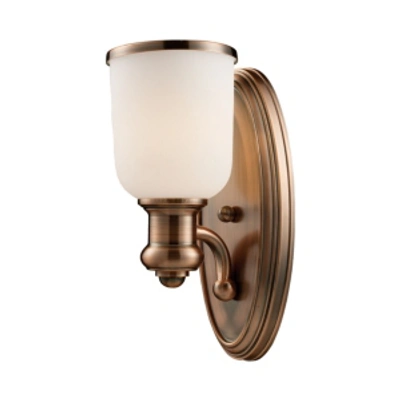 Elk Lighting Brooksdale 1-light Sconce In Antique Copper