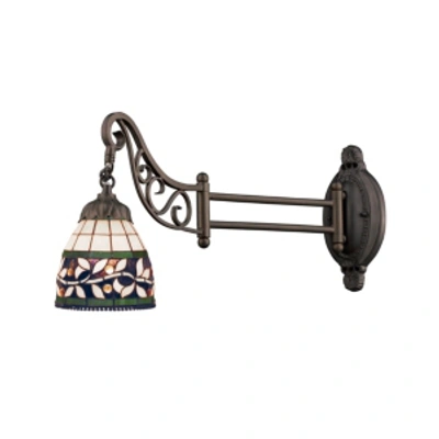 Elk Lighting Mix-n-match 1-light Swingarm Wall Sconce In Bronze