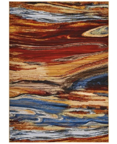 Nourison Chroma Crm04 Paprika 5'6" X 8' Area Rug