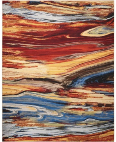 Nourison Chroma Crm04 Paprika 7'9" X 9'9" Area Rug