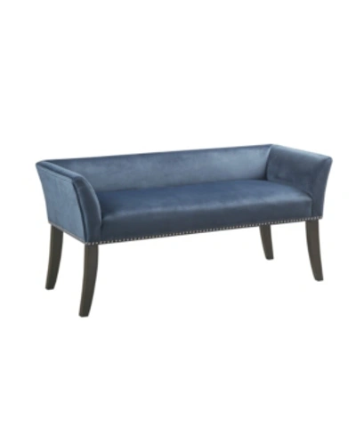 Madison Park Welburn Accent Bench In Blue