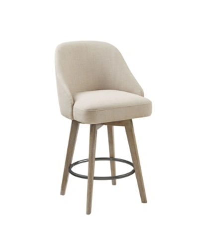 Madison Park Pearce Counter Stool With Swivel Seat In Brown