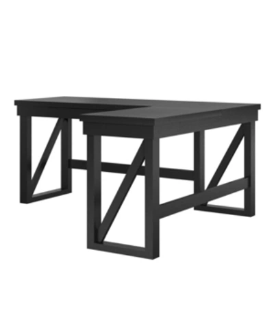 Ameriwood Home Huntsville Lift Top L Desk In Black