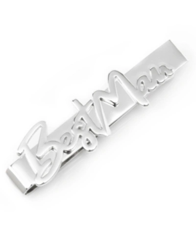 Cufflinks, Inc Men's Best Man Tie Bar In Silver