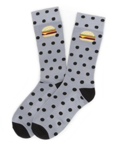 Cufflinks, Inc Men's Cheeseburger Socks In Gray