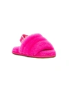 Ugg Women's Kid's Fluff Yeah Sheepskin Slingback Slippers In Hot Pink