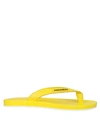 Dolce & Gabbana Toe Strap Sandals In Yellow