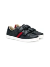 Gucci Blue Sneakers For Kids With Logo