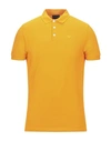 Emporio Armani Polo Shirts In Orange