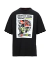 Frankie Morello T-shirts In Black