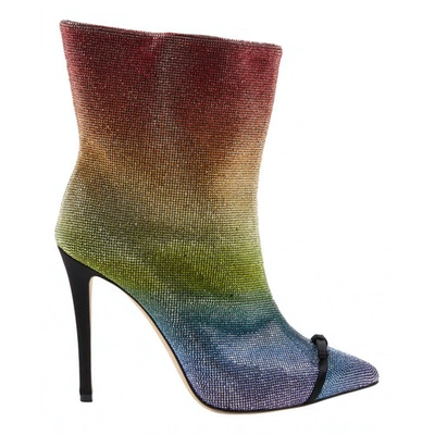 Pre-owned Marco De Vincenzo Ankle Boots In Multicolour