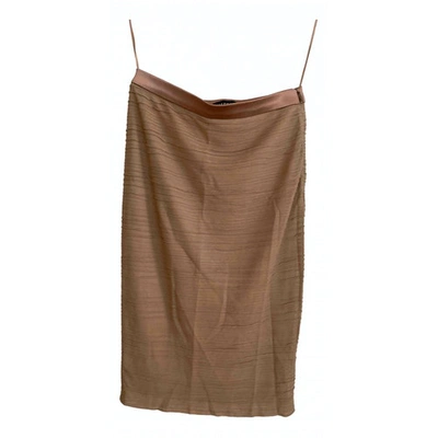 Pre-owned Tom Ford Mid-length Skirt In Beige