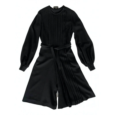 Pre-owned Saint Laurent Black Wool Jumpsuit