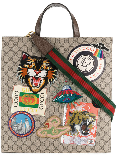 gucci courrier soft gg supreme tote