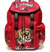 Gucci Backpack With Embroidery In Red