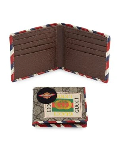 Gucci Multi-patch Bifold Wallet In Beige