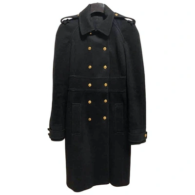 Pre-owned Gucci Black Wool Coat