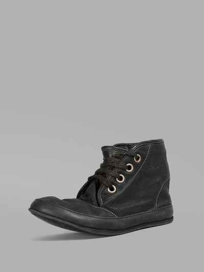 A Diciannoveventitre Men's Black Leather Sneakers