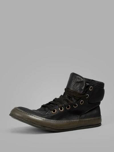 A Diciannoveventitre Men's Black Leather Sneakers