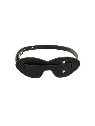Absidem Studded Cat Eye Blindfold - Black